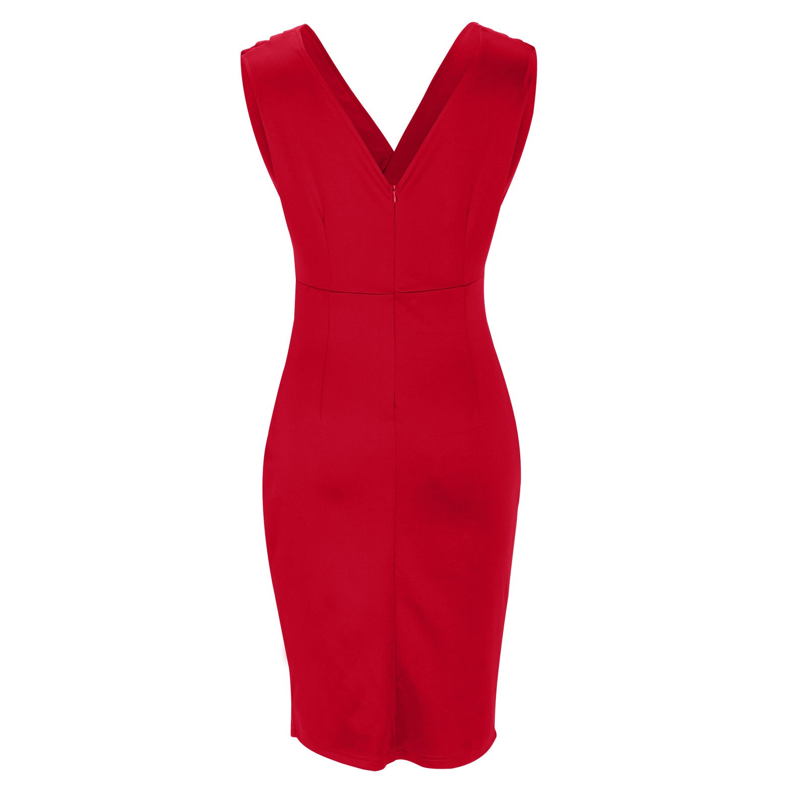 Maud™ | Elegant V-Neck Slit Dress