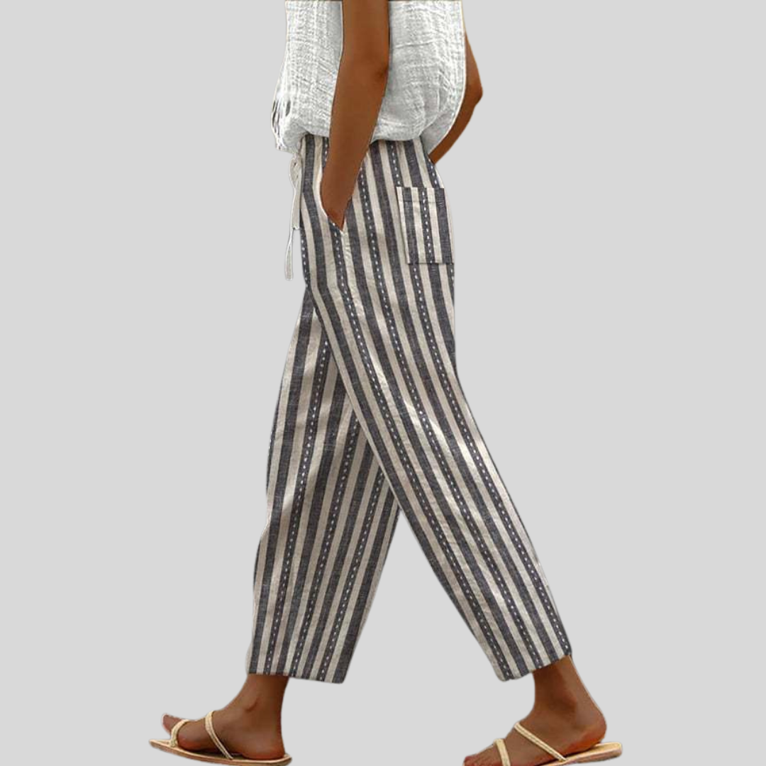 Lana | Elegant Strip Pants