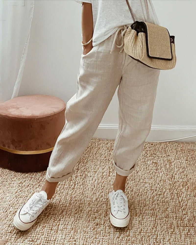 Kathy | Elegant Linnen Pants