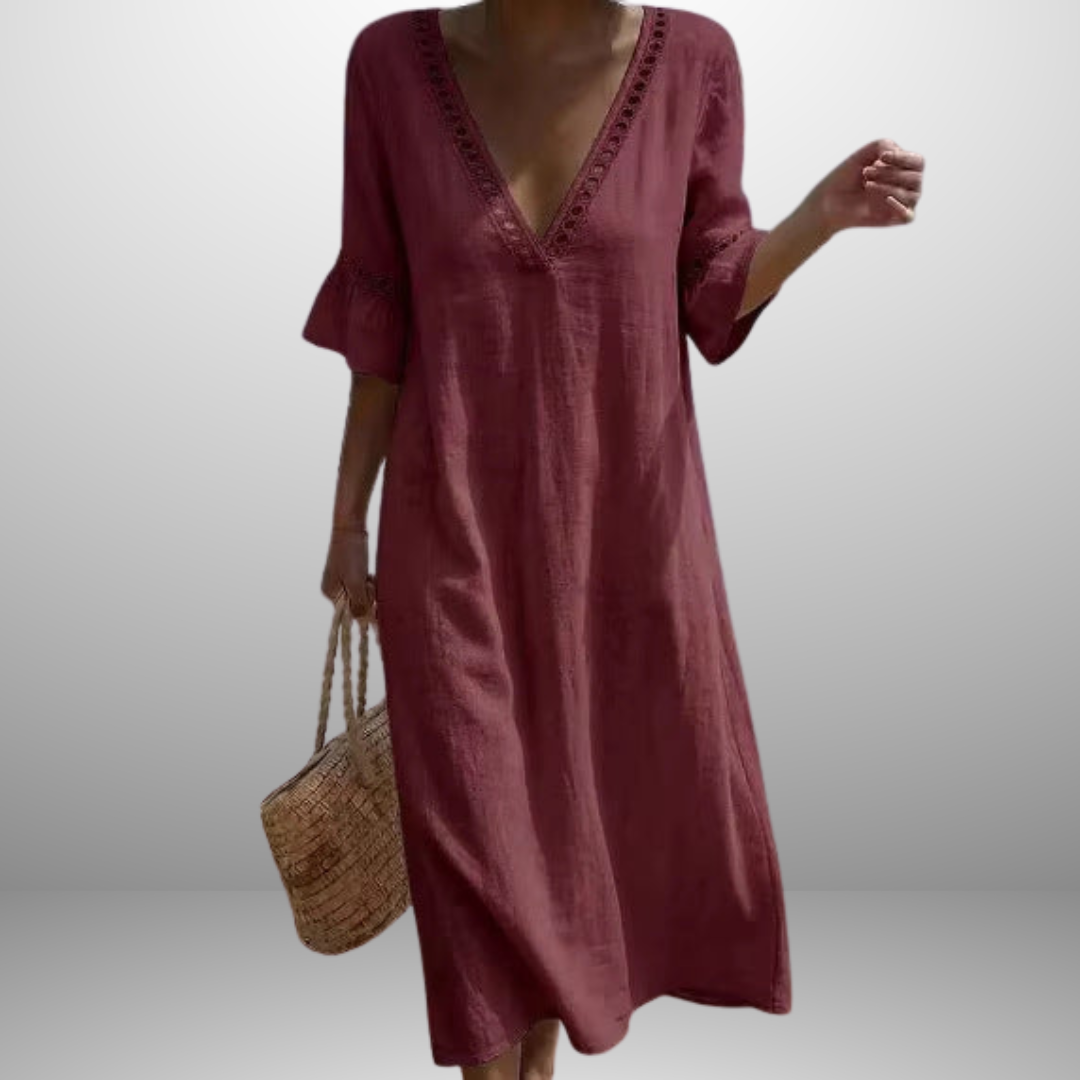 ELARA | Breezy Maxi Dress Flattering Comfort Seaside Style