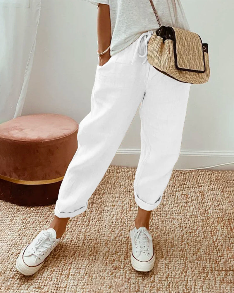 Kathy | Elegant Linnen Pants