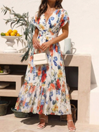 Savannah | Floral Pleated Midi