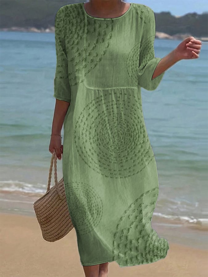 Susan | Embroidered casual dress for women.