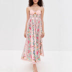IDONNA™ – Classy Sleeveless Summer Floral Cami Maxi Dress