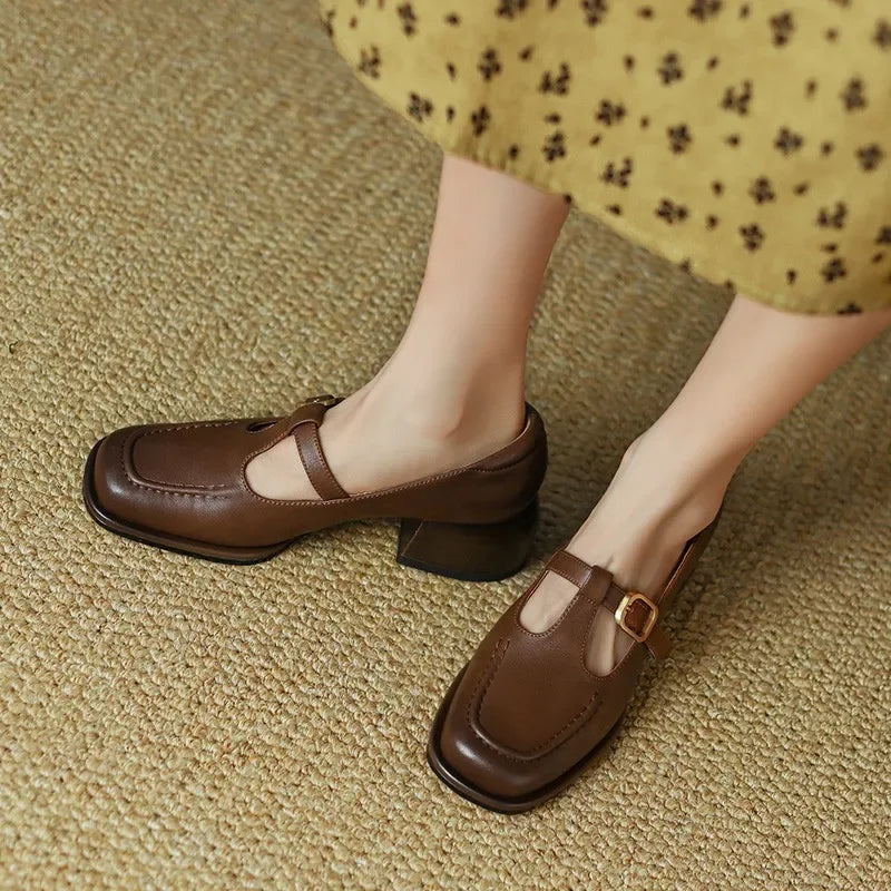 Olivia | Orthopedic T-Strap Shoes