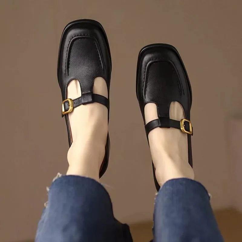 Olivia | Orthopedic T-Strap Shoes