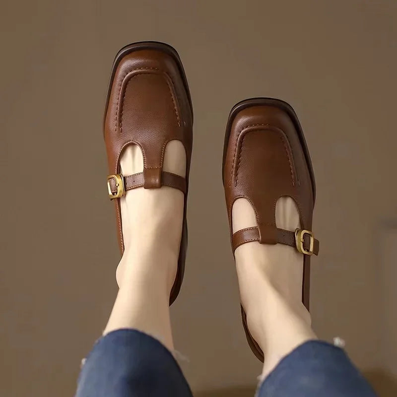 Olivia | Orthopedic T-Strap Shoes