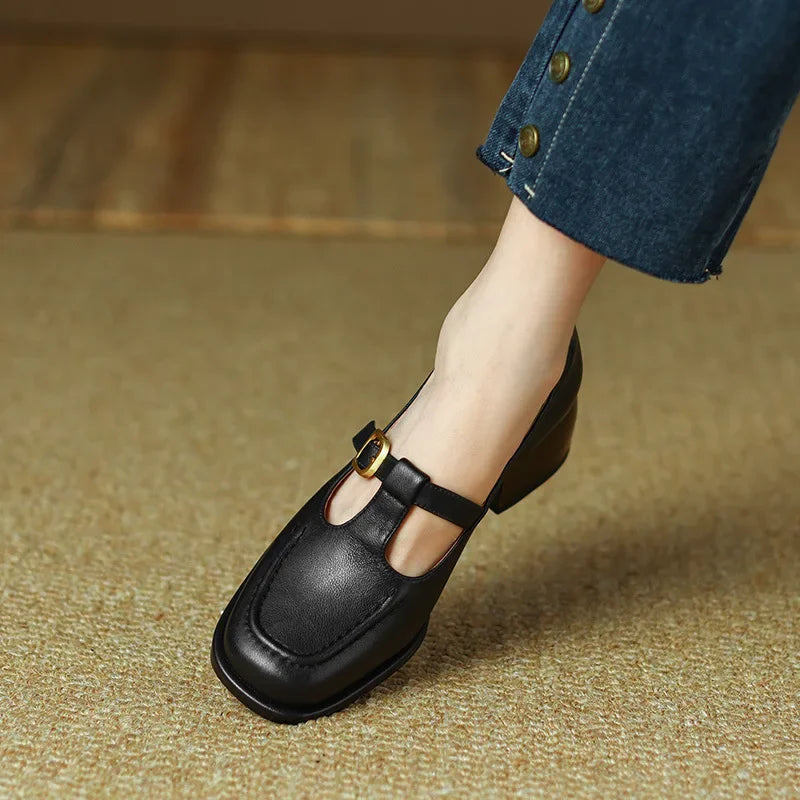 Olivia | Orthopedic T-Strap Shoes
