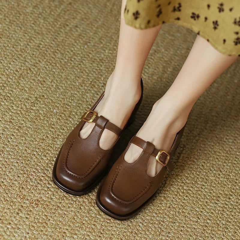 Olivia | Orthopedic T-Strap Shoes