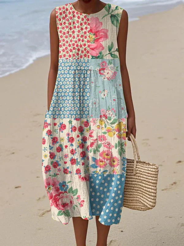 Anna | Colorful Vibrant Pattern Dress