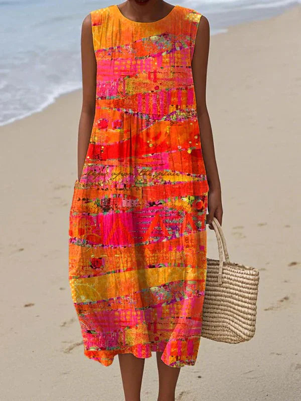 Faye | Bright Multicolor Sun Dress