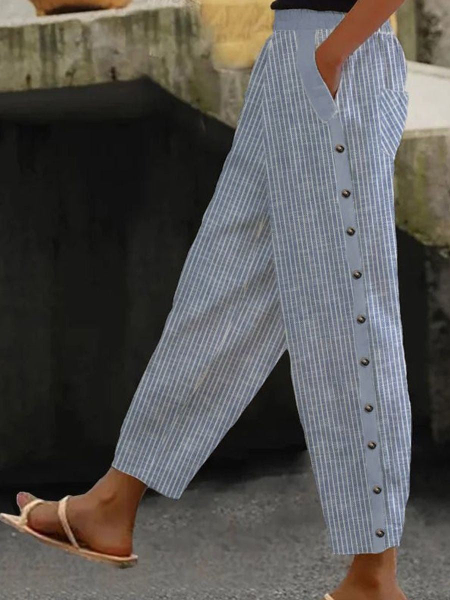 Linaya | Comfort Button Pants