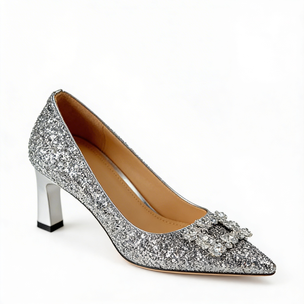 Lauren | Orthopedic Glitter Pumps