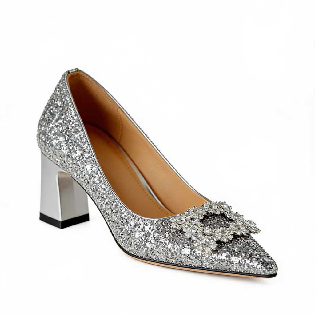 Lauren | Orthopedic Glitter Pumps