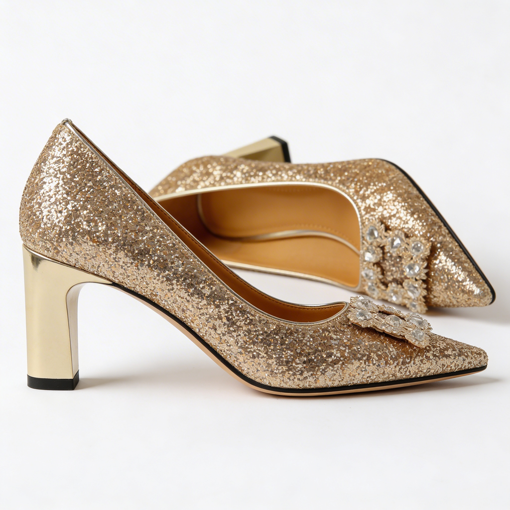 Lauren | Orthopedic Glitter Pumps