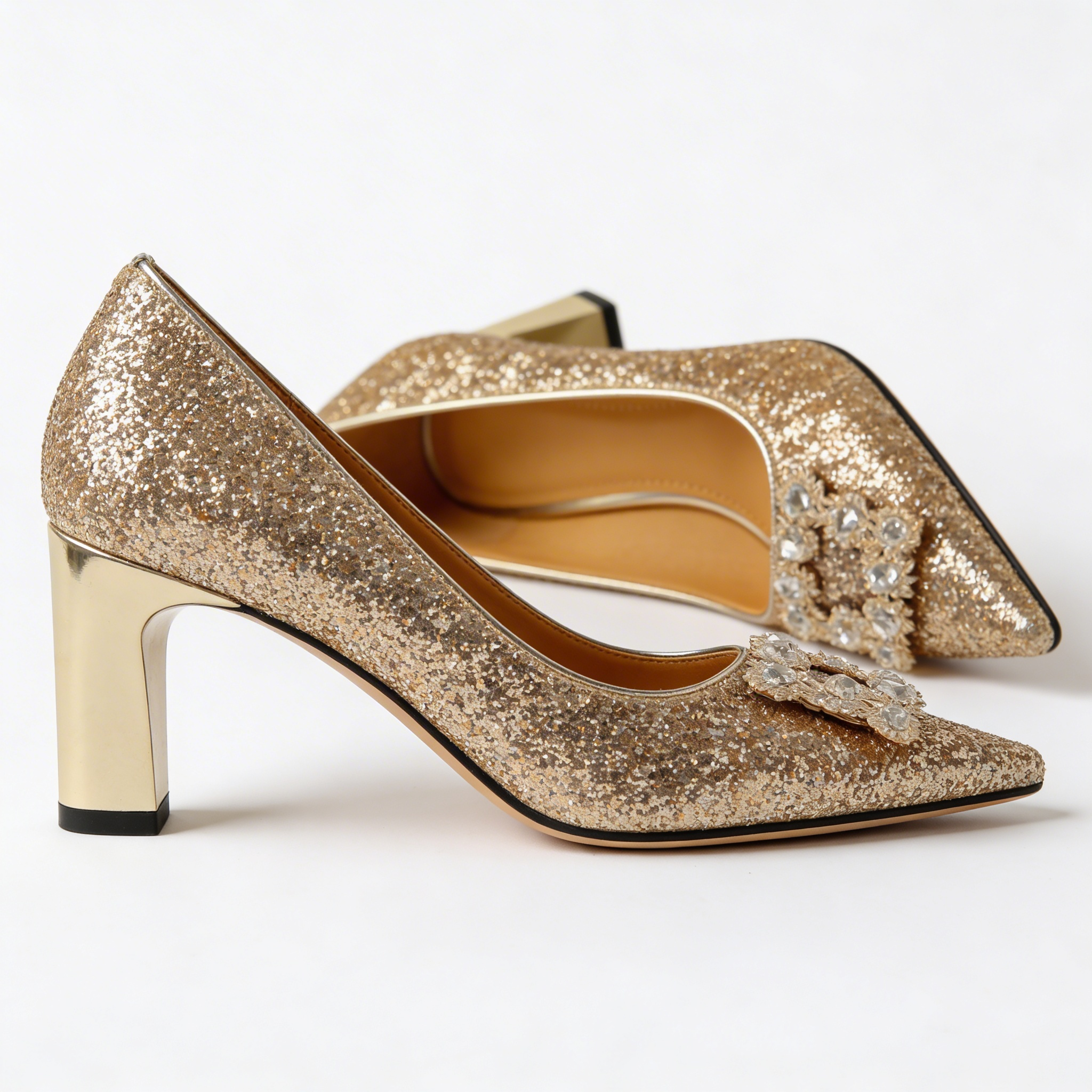 Lauren | Orthopedic Glitter Pumps