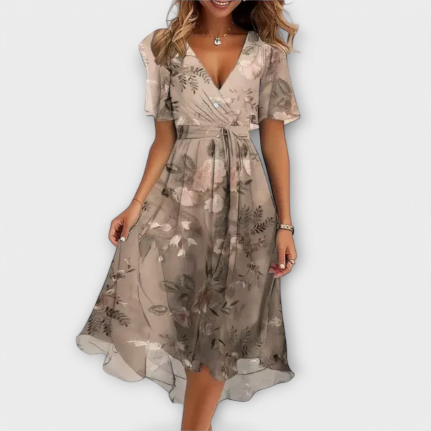 Bianca™ | Women's Dress with V-Neck