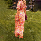 FREYJA™ – Classic V-Neck Dress
